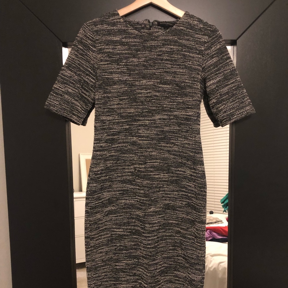 Black and White Sweater Dress